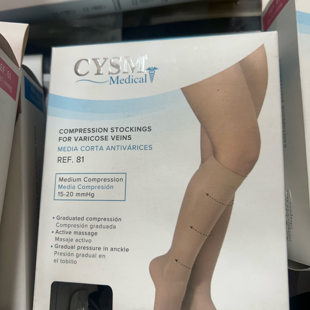 Cysm Medical Compression Stockings  Beige